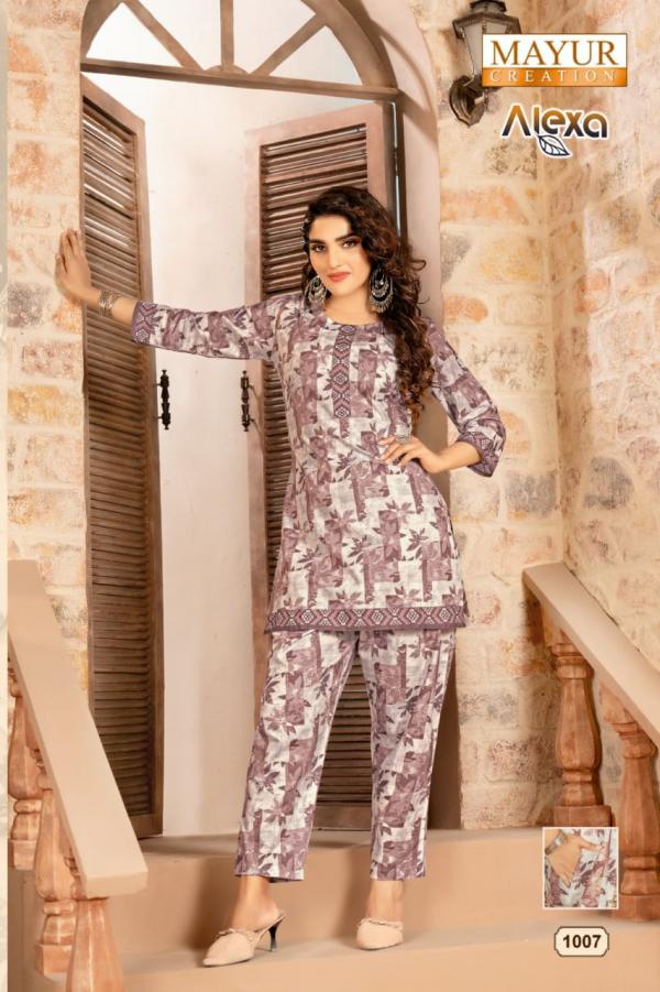 Mayur Alexa Vol 1 Western Wear Top With Pant Collection